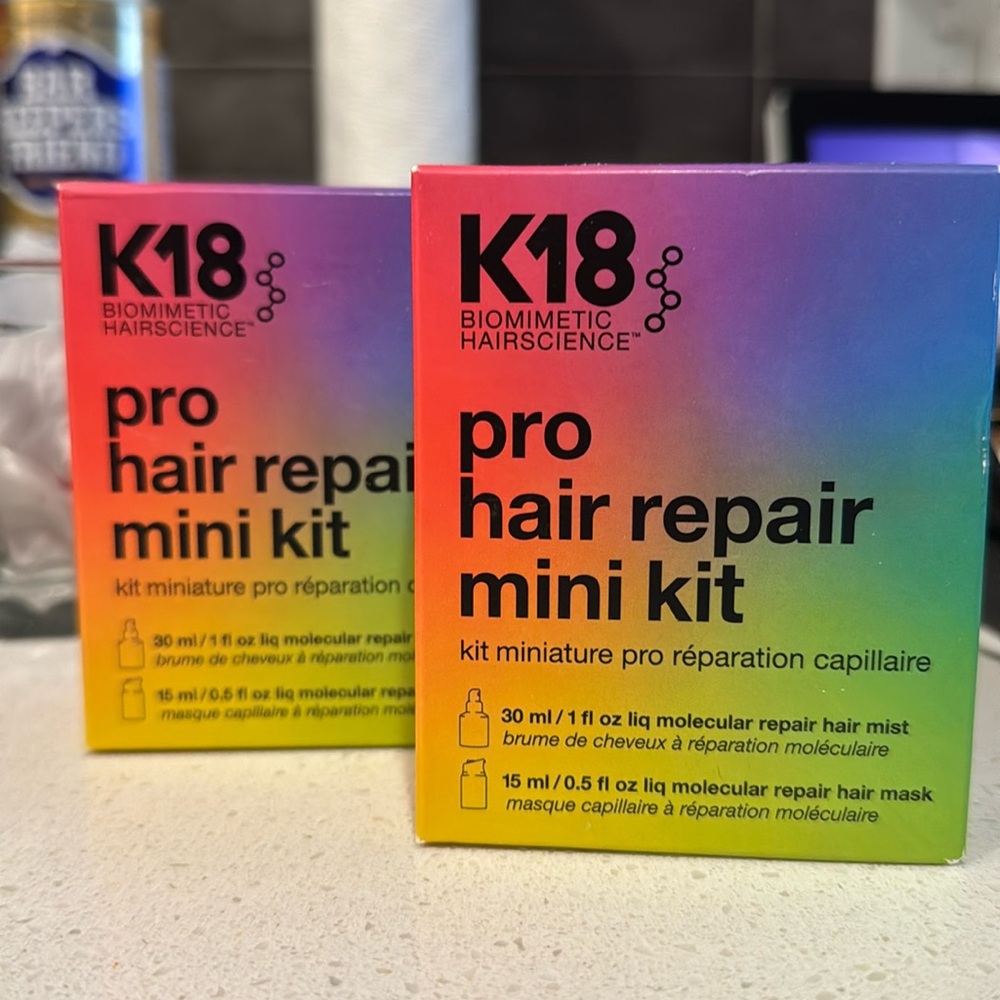NEW!! K18 pro hair repair mini kit
2 quantity